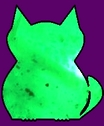 Orgonit-Dodekaeder nachtleuchtend zur Katze gemacht